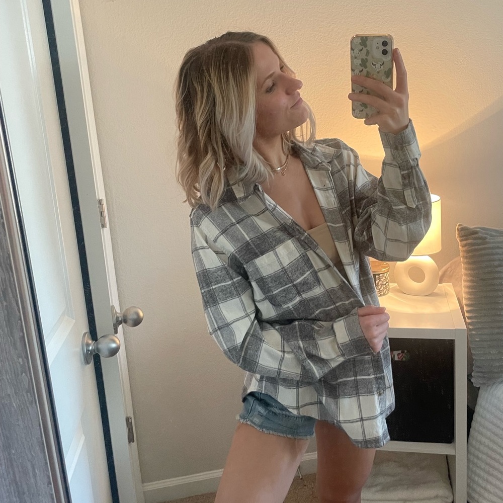 Threshold Grey & White Flannel